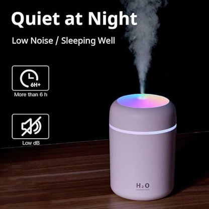 Humidifiers For Room, Bedroom, Office, Car, 300 ML