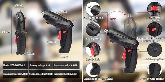 47 in 1 Cordless Electric Screwdriver Set